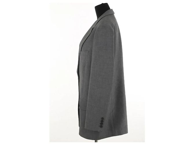 Autre Marque Blazer de lana gris - vista 3