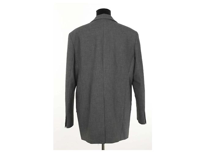 Autre Marque Blazer de lana gris - vista 4