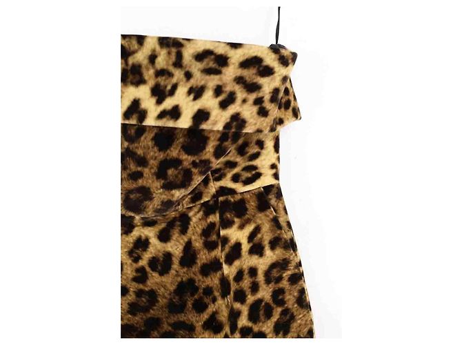 Autre Marque Vestido de algodón marrón Castaño - vista 2