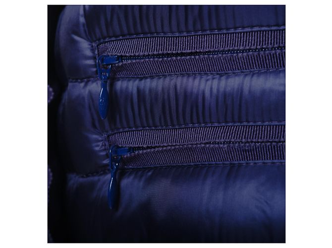 Moncler Damen blaue gesteppte Daunenjacke - Ansicht 4