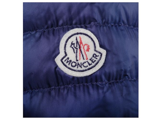 Moncler Damen blaue gesteppte Daunenjacke - Ansicht 5