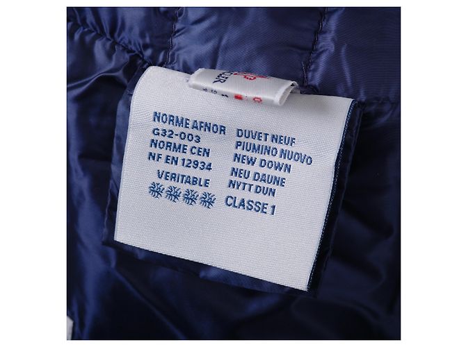 Moncler Damen blaue gesteppte Daunenjacke - Ansicht 6