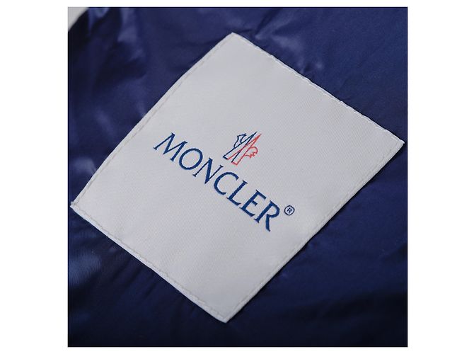 Moncler Damen blaue gesteppte Daunenjacke - Ansicht 8