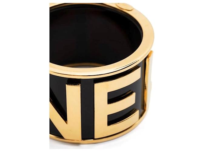 Bracciale Logoato Nero e Oro Chanel Grigio Sabbia - vista 3