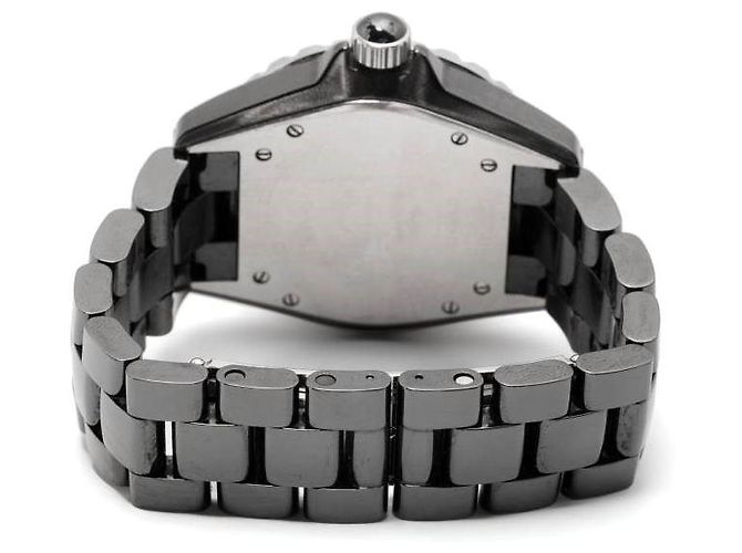 Chanel "J12 38 mm" Uhr - 2000er Grau Bordeaux - Ansicht 4
