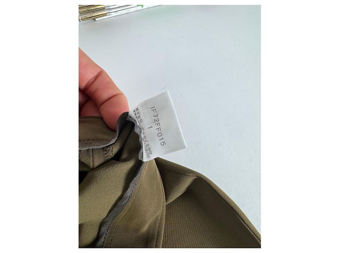 Vintage Issey Miyake Polyesterhosen Khaki Größe 1 - Ansicht 12