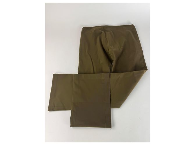Vintage Issey Miyake Polyesterhosen Khaki Größe 1 - Ansicht 2