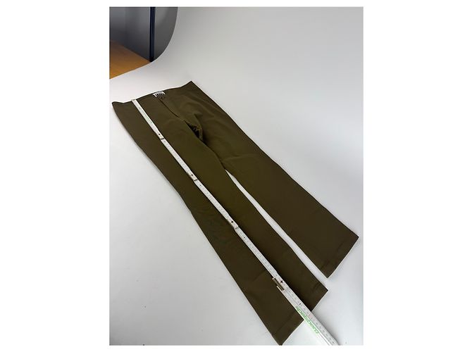 Vintage Issey Miyake Polyesterhosen Khaki Größe 1 - Ansicht 7