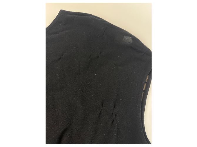 Vintage Fendi Wollwesten Schwarz Braun L/XL - Ansicht 12