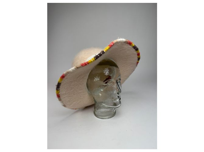 Vintage Missoni Wollsombrero Beige - Ansicht 2