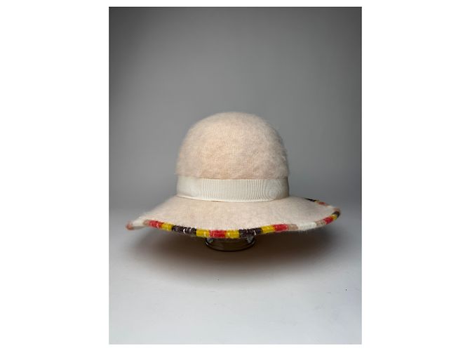 Vintage Missoni Wollsombrero Beige - Ansicht 3
