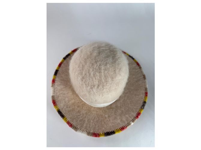 Vintage Missoni Wollsombrero Beige - Ansicht 5