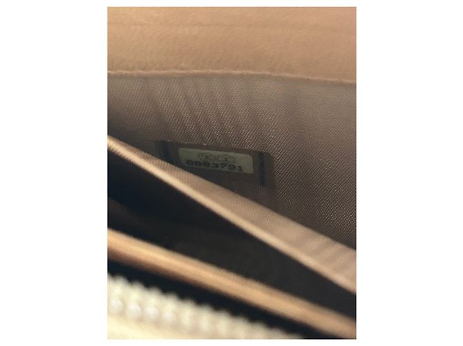 Cartera Chanel de cuero granate beige - vista 8