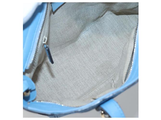 Borsa tote convertibile Gucci in pelle Microguccissima Blu - vista 5