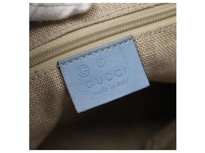 Borsa tote convertibile Gucci in pelle Microguccissima Blu - vista 7