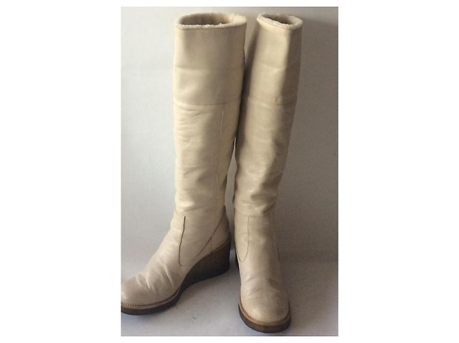 Autre Marque Botas Veronique Branquinho Beige - vista 5