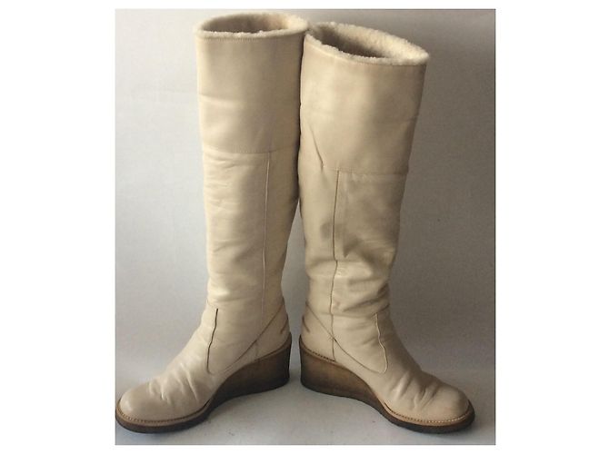 Autre Marque Botas Veronique Branquinho Beige - vista 6