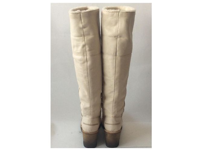 Autre Marque Botas Veronique Branquinho Beige - vista 7