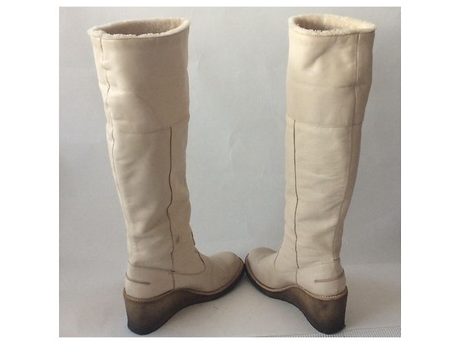 Autre Marque Botas Veronique Branquinho Beige - vista 8