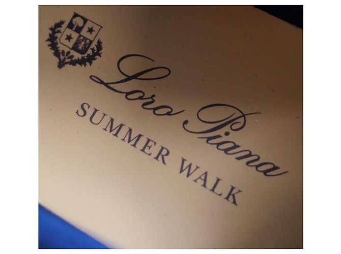 Mocasines Loro Piana Summer Charms Walk Azul Petróleo - vista 4