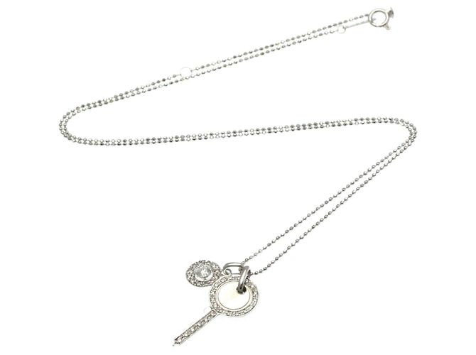 Autre Marque Collar de diamante llave en oro blanco de 18K Vendome Aoyama - vista 15