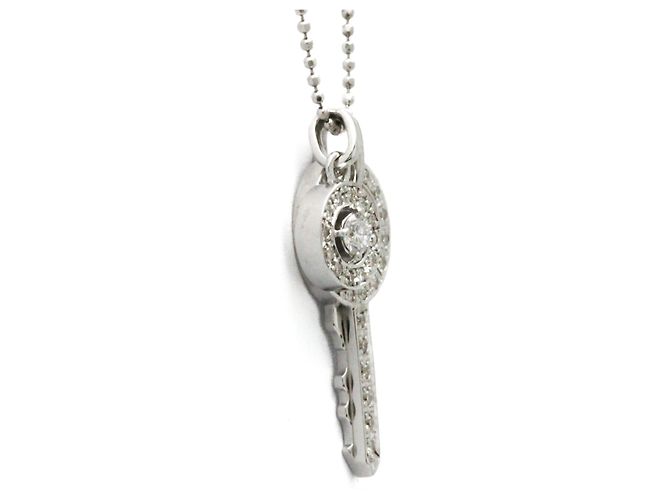 Autre Marque Collar de diamante llave en oro blanco de 18K Vendome Aoyama - vista 8