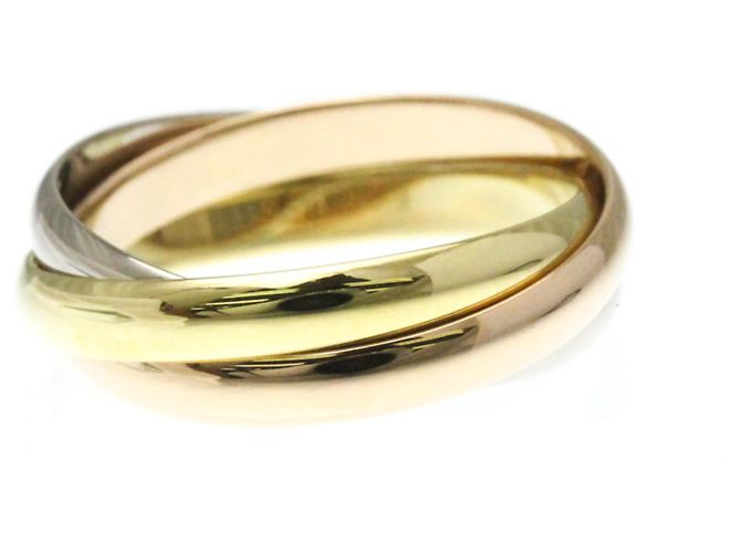 Anello in oro 18K Cartier Trinity D'oro - vista 3