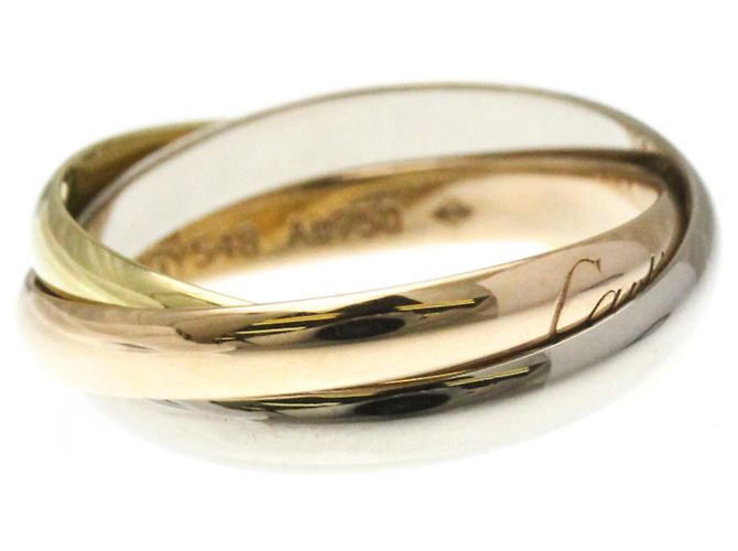 Anello in oro 18K Cartier Trinity D'oro - vista 4