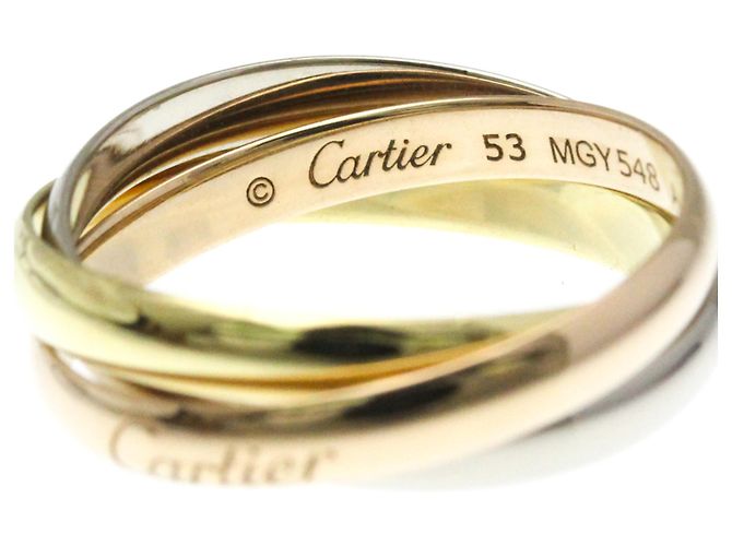 Anello in oro 18K Cartier Trinity D'oro - vista 7