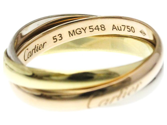 Anello in oro 18K Cartier Trinity D'oro - vista 8