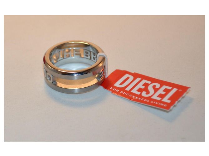 Diesel Only the Brave Ring silberfarbenes Metall - Ansicht 3