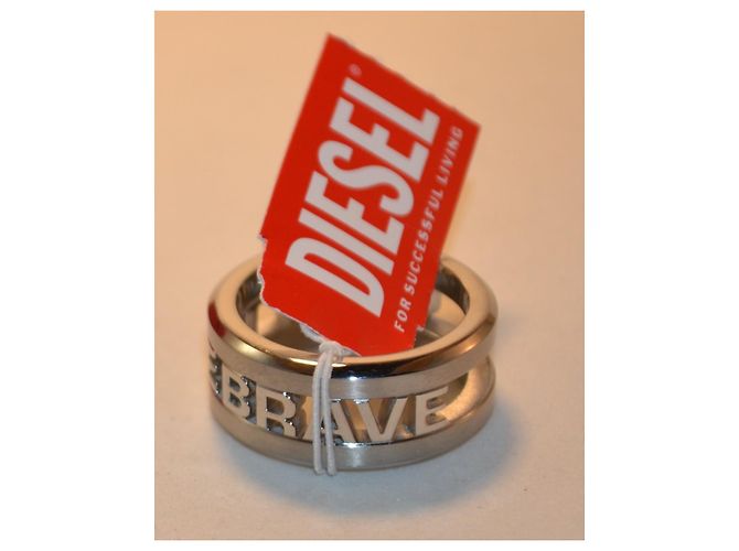 Diesel Only the Brave Ring silberfarbenes Metall - Ansicht 6