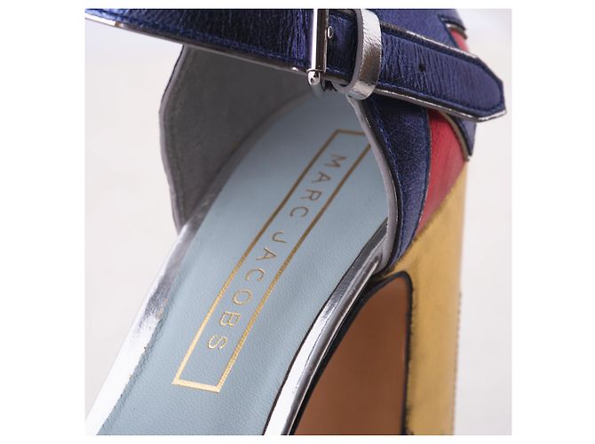 Pumps a piattaforma in pelle multicolore Marc Jacobs Giallo - vista 4