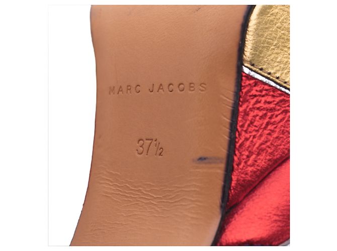 Pumps a piattaforma in pelle multicolore Marc Jacobs Giallo - vista 5