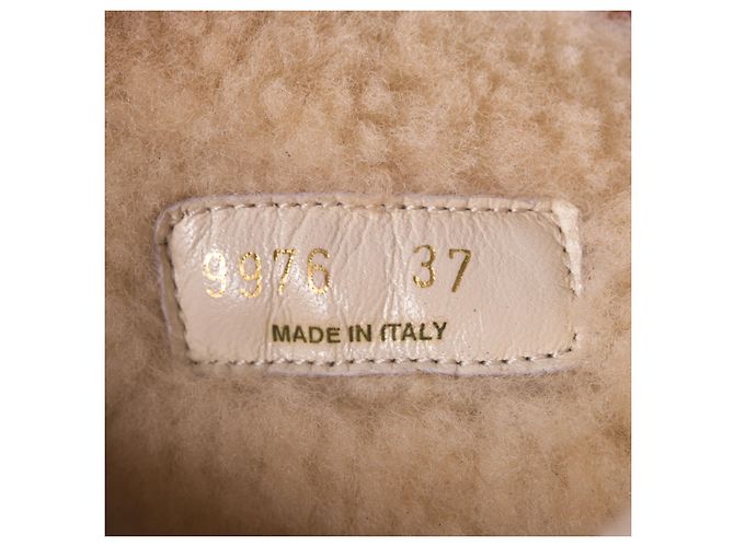 Stivali alti in pelle marrone Prada - vista 5