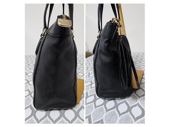 Borsa piccola Soho in pelle di vitello granulata nera GUCCI Nero - vista 5