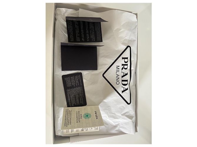 Sandali gladiatori Prada Soft Cage in gomma nera Nero - vista 8