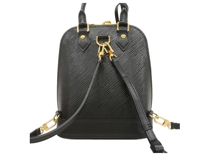 Zaino Alma Epi Louis Vuitton M25103 Nero - vista 10