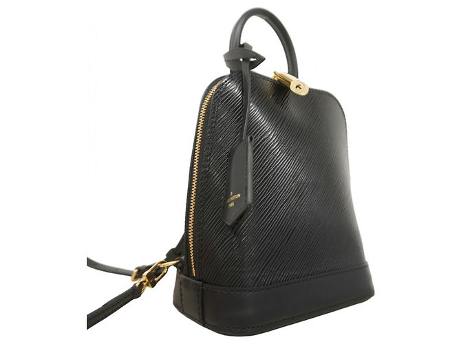Zaino Alma Epi Louis Vuitton M25103 Nero - vista 2