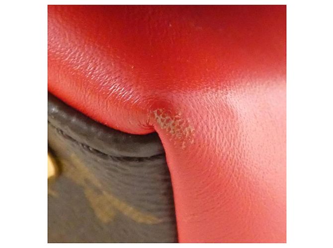 Borsa Louis Vuitton Monogram Mille-feuille Marrone Nero Rosso - vista 5