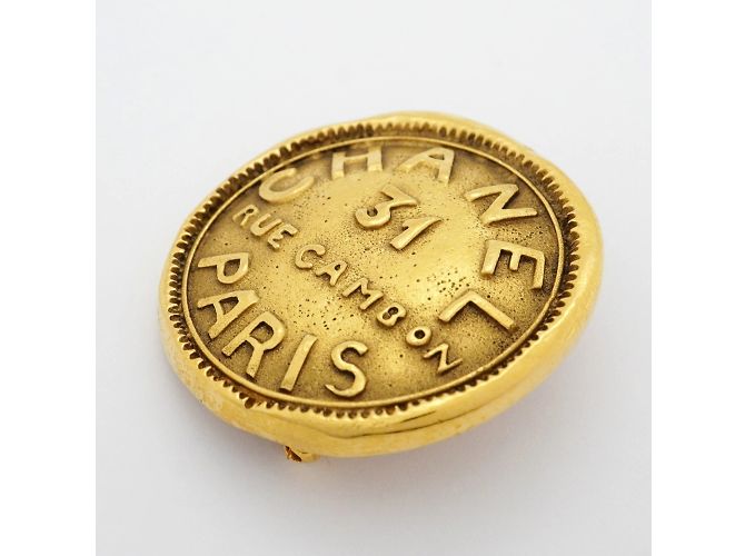 Spilla Chanel Cambon Circle D'oro - vista 2