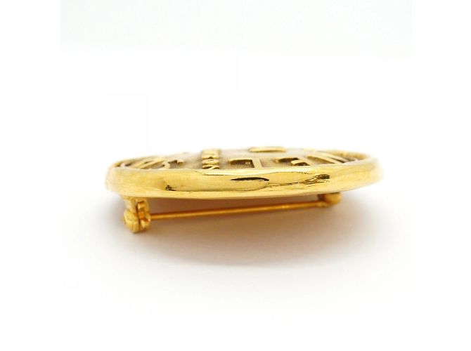 Spilla Chanel Cambon Circle D'oro - vista 3