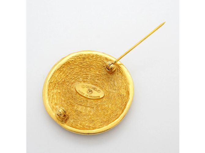 Spilla Chanel Cambon Circle D'oro - vista 6