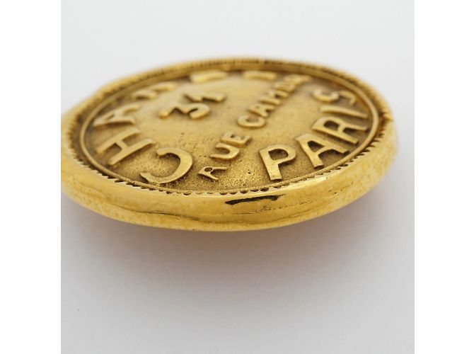 Spilla Chanel Cambon Circle D'oro - vista 7