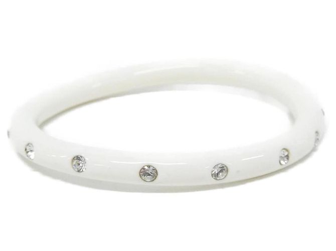 Bracelet jonc blanc Chanel - vue 2