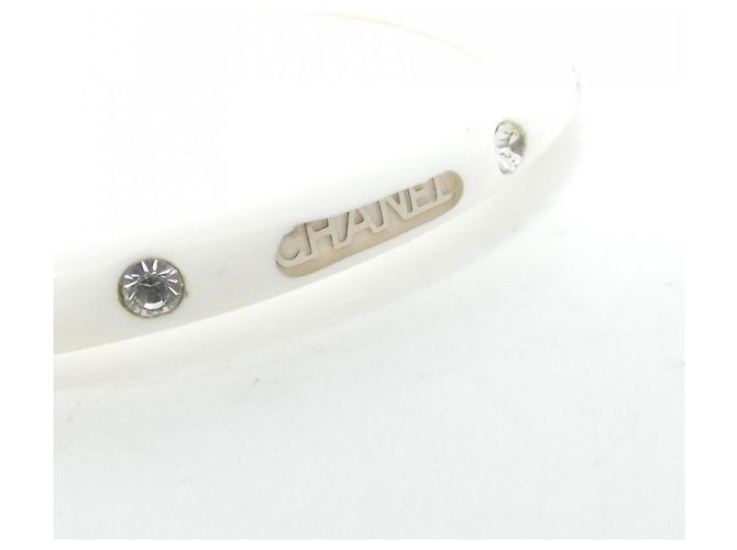 Bracelet jonc blanc Chanel - vue 3