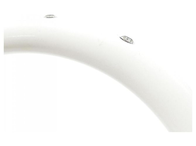 Bracelet jonc blanc Chanel - vue 4