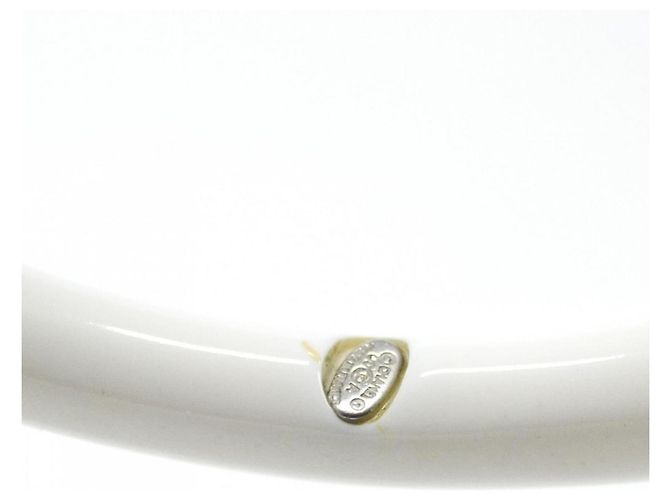 Bracelet jonc blanc Chanel - vue 5