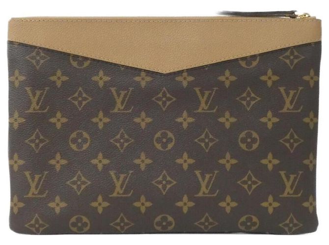 Pochette Giornaliera Monogram Louis Vuitton Marrone - vista 2
