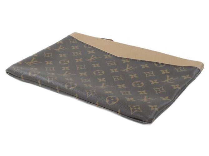 Pochette Giornaliera Monogram Louis Vuitton Marrone - vista 3
